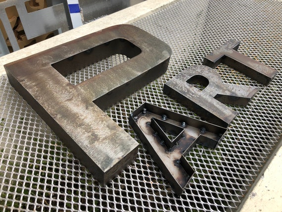 Letras de metal de 13.7 pulgadas para decoración de pared, letras 3D g -  VIRTUAL MUEBLES