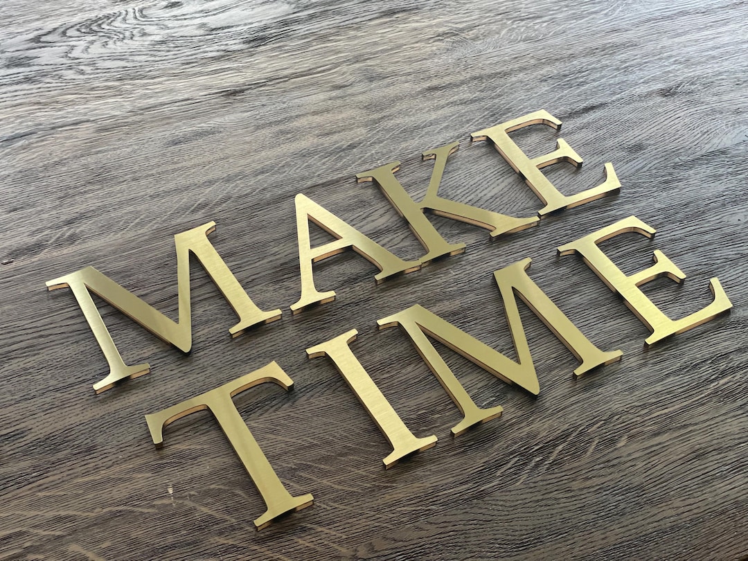 GOLD Thick Wall Letters, Gold Letters for Wall, Beauty Studio Letters ...