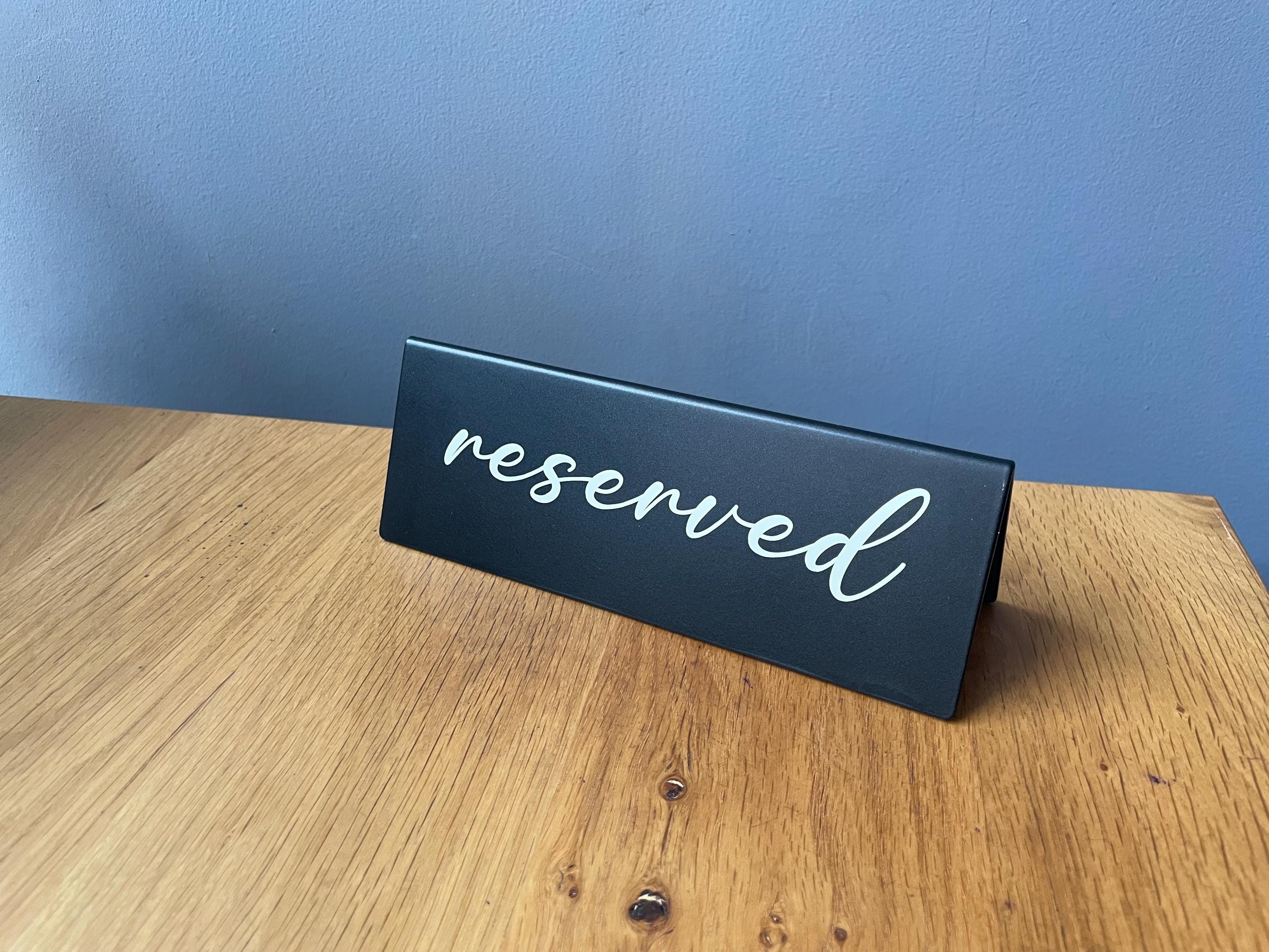 5er-Set Goldene Reserviert-Schilder Aus Edelstahl – Doppelseitig, Für Restaurants, Hochzeiten & Events