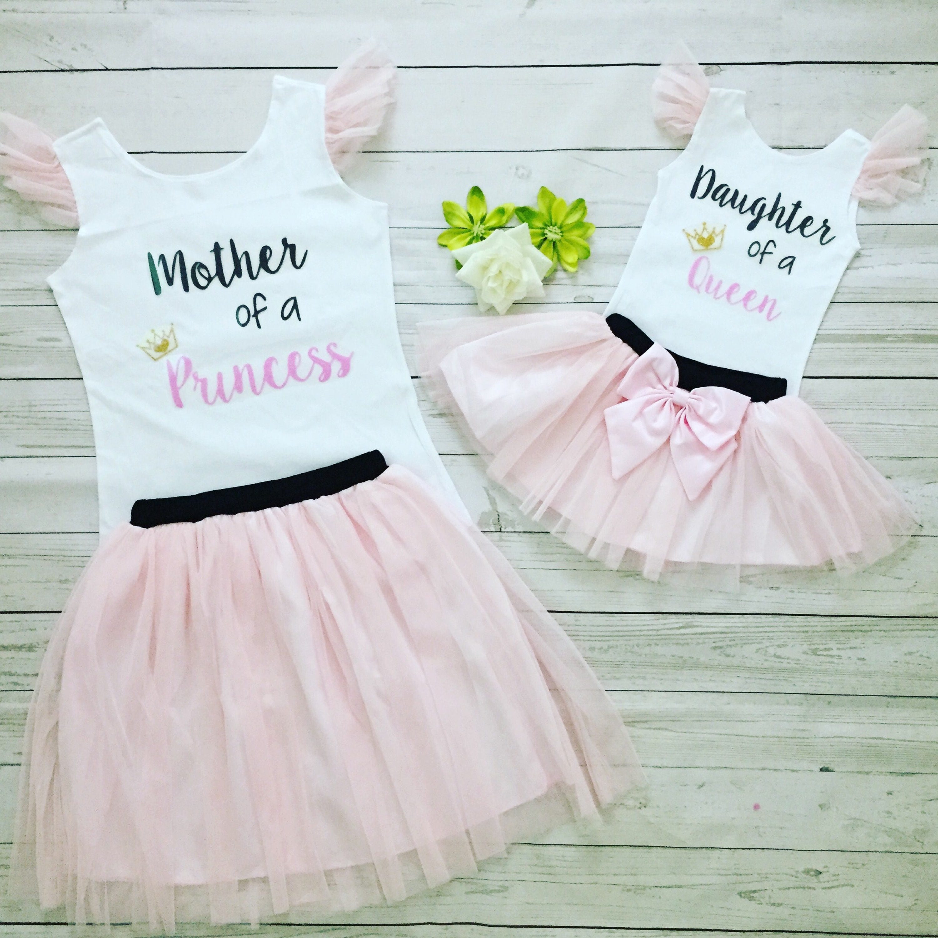 mother and daughter matching birthday outfits