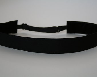 Solid Black Non-Slip Adjustable Headband
