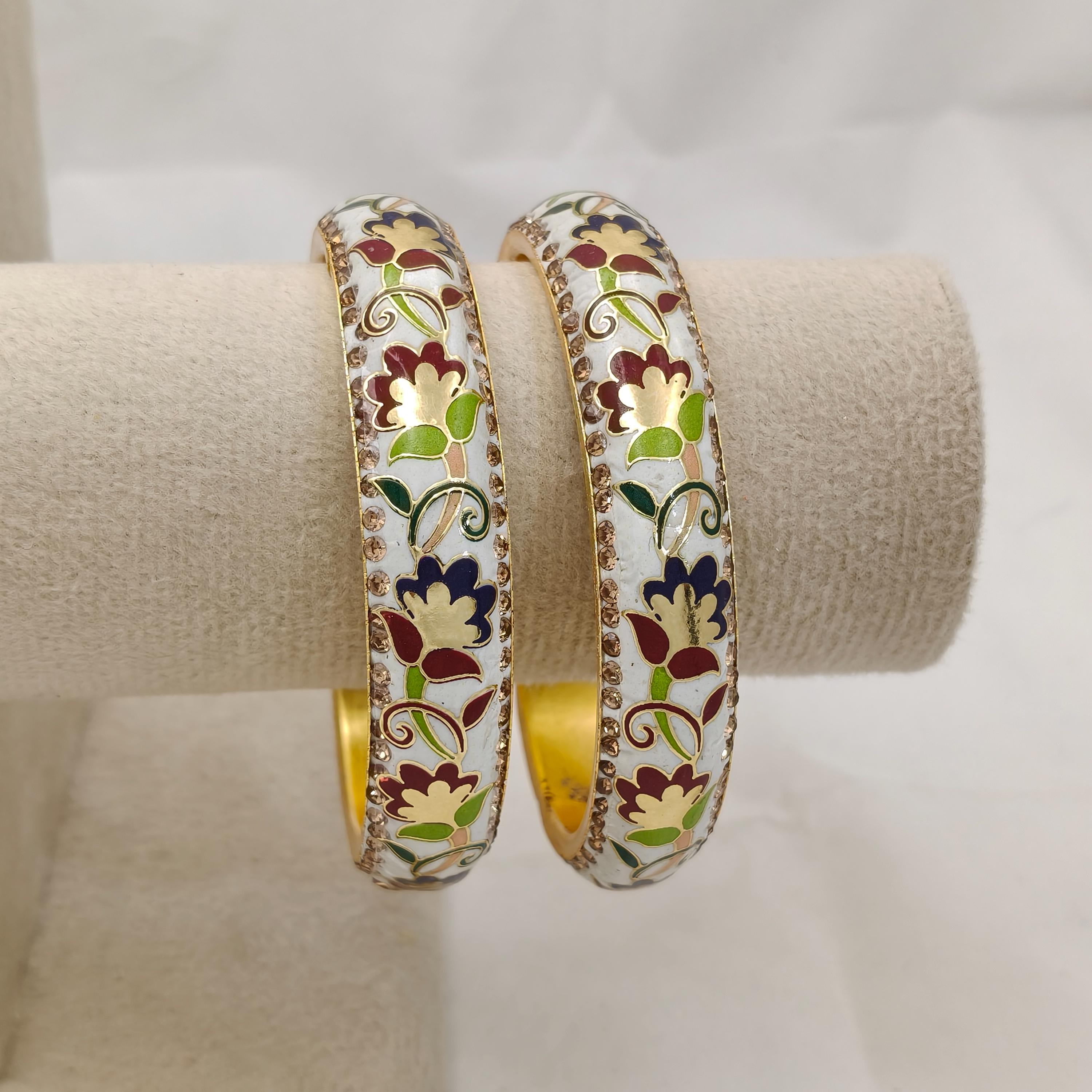 Meenakari Bangles - Rajasthani Lac Bangles – Traditional Indian