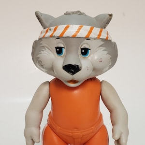 The Get Along Gang Zipper Cat Action Figure/Vintage 1984 Tomy Toys Action Figure/Retro 80s Cartoons/Baby Shower/Nostalgic Gift/Collectible
