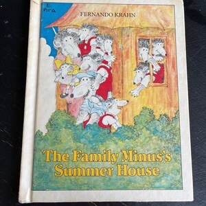 The Family Minus’s Summer House by Fernando Krahn/ Vintage 1980 / Children’s Book/ Nostalgic Gift