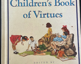 Vintage Children's Book of Virtues by William J. Bennet - Etsy