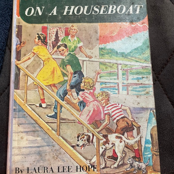 The Bobbsey Twins on a Houseboat Grosset & Dunlap #8006 / Children’s Book/ Nostalgic Gift/ Vintage 1955