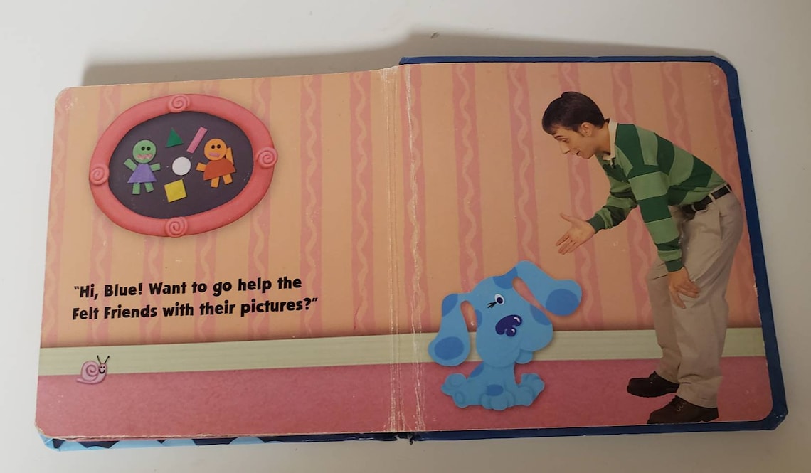 Blues Clues Blue's Felt Friends/vintage 1999 Board - Etsy