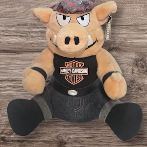 Harley Davidson Licensed Plush Hog/vintage 1993 Collectible Plush