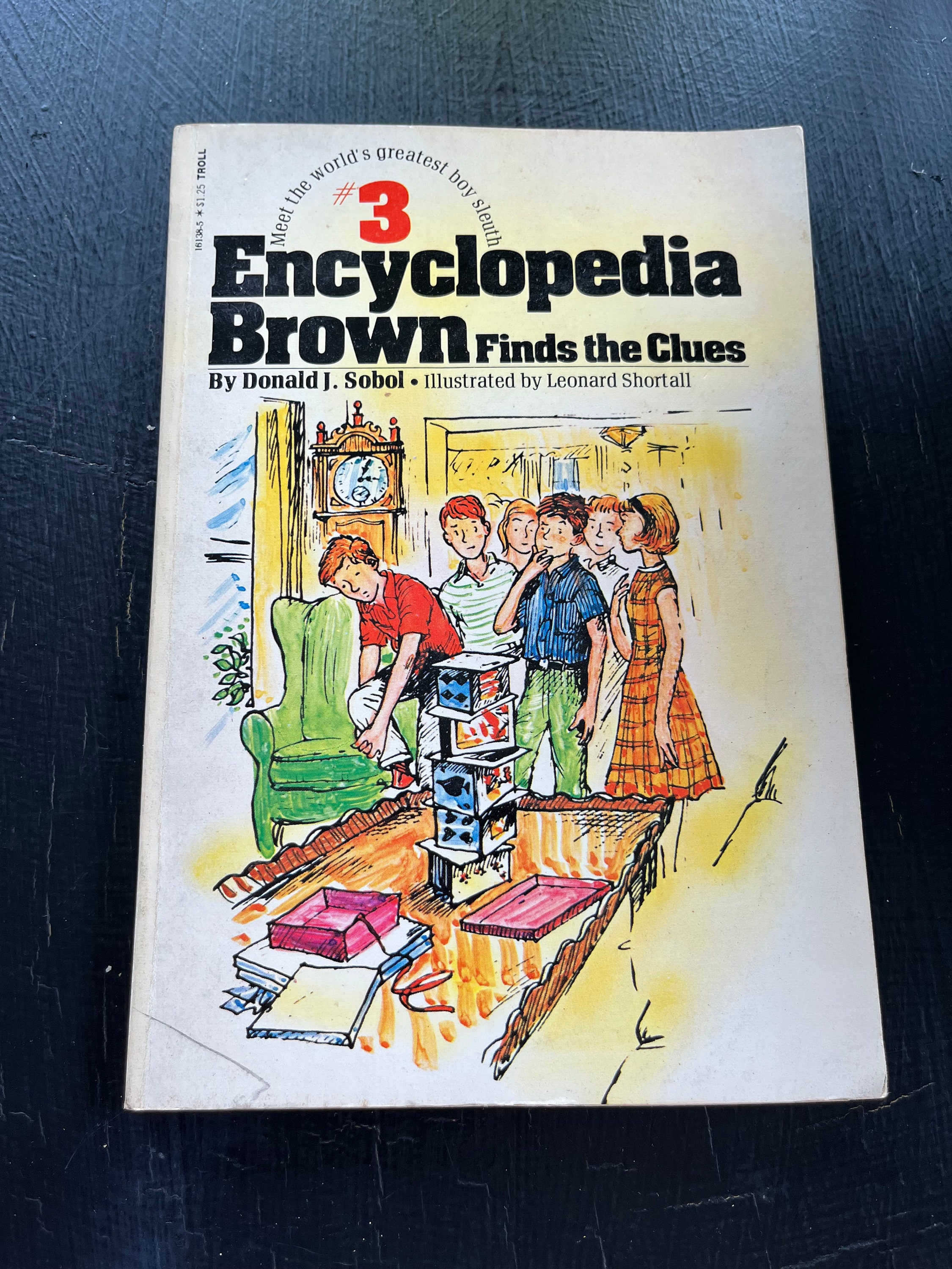 Encyclopedia Brown #3: Finds the Clues by Donald J. Sobol/ Bantam Skylark/ Paperback/ Vintage 1978/ Children’s Book/ Nostalgic Gift
