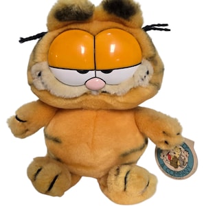 Garfield the Cat Plush Toy/Vintage 1981 Dankin Plush/Retro 80s Cartoons/Sunday Comics/Collectible Garfield Plush/Nostalgic Baby Shower Gift