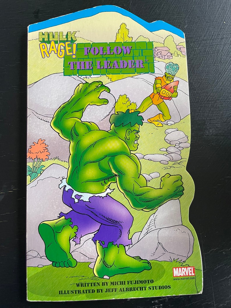 Hulk Rage Follow the Leader Marvel Board Book/ Nostalgic Gift/ Vintage 2002 image 1