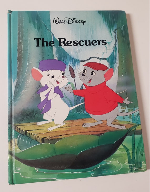 Walt Disney The Rescuers 洋書 絵本 ヴィンテージ Walt Disney's the Rescuers/vintage 1989 Twin Books Storybook