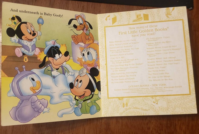 Disney Babies Happy Halloween/Vintage 1997 First Little Golden Book/Halloween Gift/Disney Babies/Mickey/Minnie/Daisy/Donald/Nostalgic Gift image 6