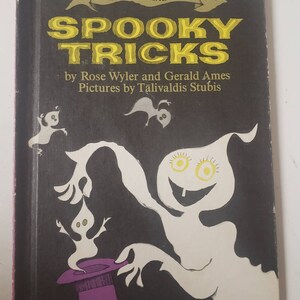 Spooky Tricks by Rose Wyler and Gerald Ames/Vintage 1968 Weekly Reader Hardcover Book/Collectible Book/Nostalgic Gift/Baby Shower Gift