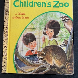 A Visit to the Children’s Zoo/ Little Golden Book/ Vintage 1963/ Children’s Book/ Nostalgic Gift