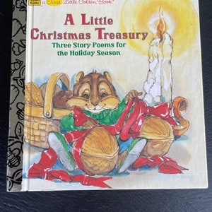 A Little Christmas Treasury/Vintage 1993 First Little Golden Book/Christmas Children’s Book/Christmas Decor/Stocking Stuffer/Christmas Gift