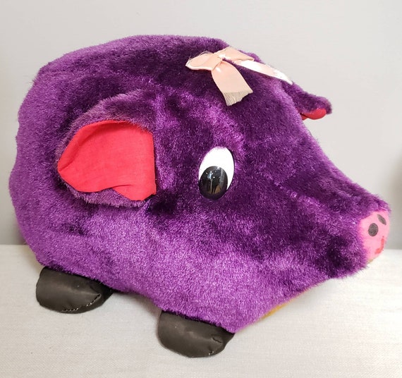 purple pig stuffed animal