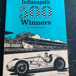 Indianapolis 500 Winners by Tad Burness/ Scholastic Paperback/ Vintage 1974/ Children’s Book/ Nostalgic Gift