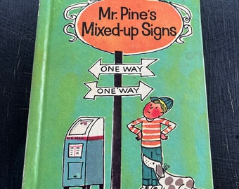 Mr. Pine’s Mixed-up Signs by Leonard Kessler/ Wonder Books Easy Reader/ Hardcover/ Vintage 1961/ Children’s Book/ Nostalgic Gift