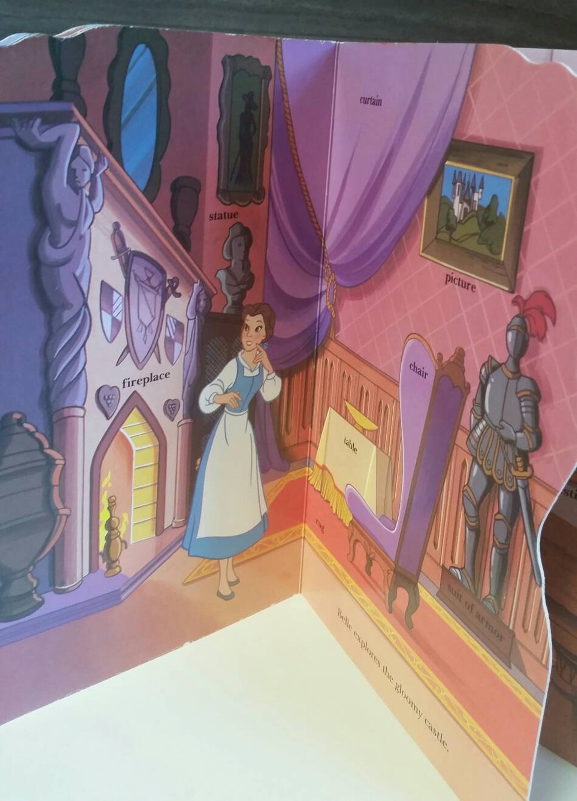 beauty and the beast book with figures