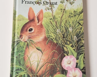 I am a Little Rabbit by Francis Crozat/Vintage 1989 Barron's Board Book/Easter Gift/Nostalgic Gift/Baby Shower Gift/Spring Decor