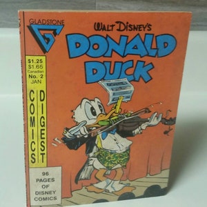 Walt Disney&#39;s Donald Duck/Vintage Gladstone Comics No. 2 January 1987/Collectible Comic Book/Donald Duck Comics/Golden Age Comics