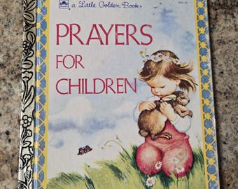 Prayers for Children Pictures by Eloise Wilkin Little Golden Book/ Nostalgic Gift/ Vintage 1994/ Children’s Book