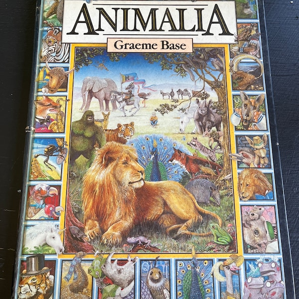 Animalia by Graeme Base/ Hardcover/ Vintage 1986/ Children’s Book/ Nostalgic Gift/ Nursery Decor