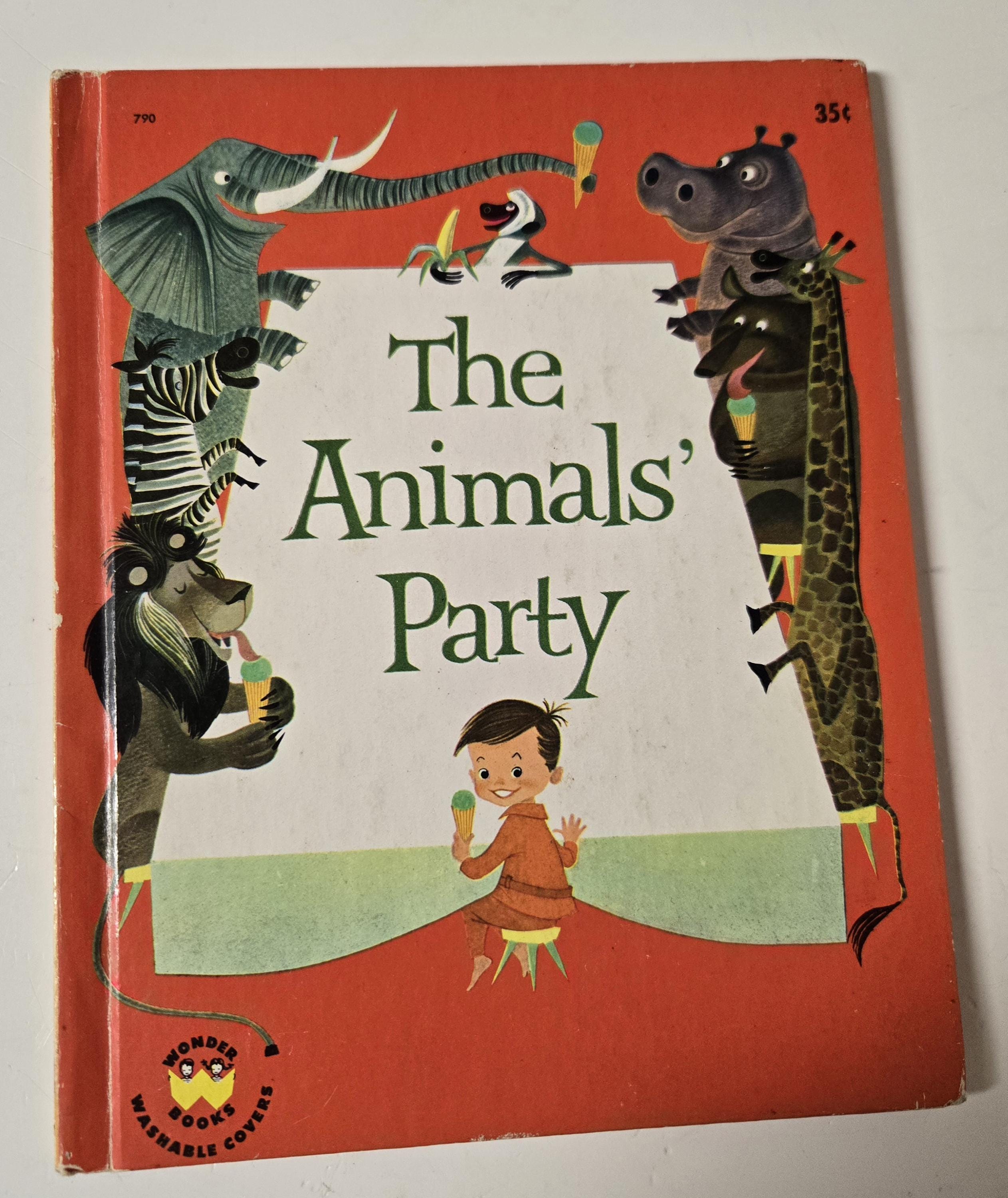the-animals-party-by-elisabeth-brozowska-vintage-1962-whitman-wonder