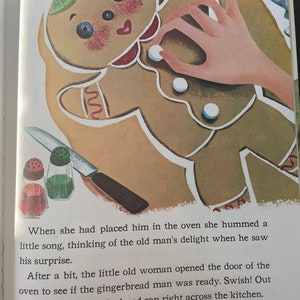 The Gingerbread Man Golden Book Storybook/ Nostalgic Gift/ Vintage 1976 ...