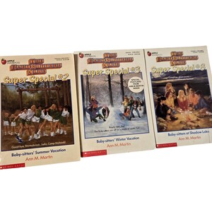 The Baby-sitters Club Super Special #2,#3,&#8 Lot of 3 Books/Vintage 1990s Apple Paperback/Nostalgic Gift/Collectible Books