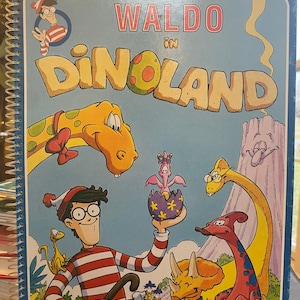 Waldo in Dinoland Come to Life Book/ Nostalgic Gift/ Vintage 1993/ Children’s Book