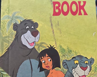 Walt Disney’s The Jungle Book Disney’s Wonderful World Of Reading / Nostalgic Gift/ Vintage 1974/ Children’s Book
