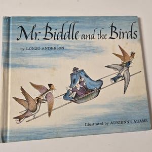 Mr Biddle and the Birds by Lonzo Anderson/Vintage 1971 Weekly Reader Hardcover Book/Nostalgic Gift/Baby Shower Gift/Homeschooling