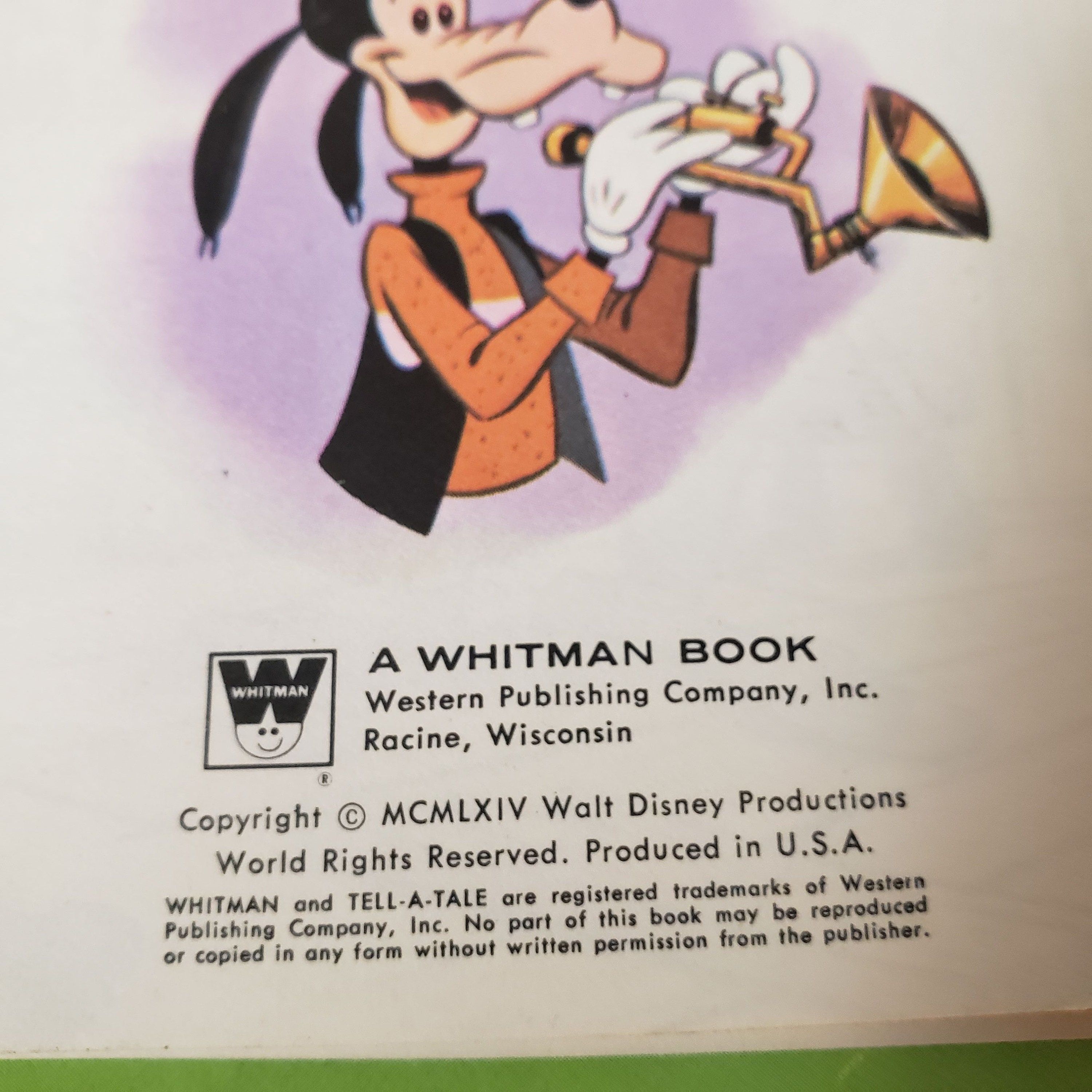 Walt Disney's Goofy and His Wonderful Cornet/vintage 1964 Whitman