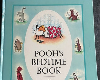 Pooh’s Bedtime Book by A.A. Milne Dutton Children’s Book/ Nostalgic Gift/ Vintage 1980/ Children’s Book