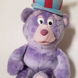 Disney Gummi Bears Zummi Purple Plush Bear/Vintage 1985 Fisher Price Gummi Bear/Nostalgic/Nursery Decor/Baby Shower Gift/Saturday Cartoons