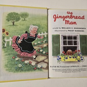 The Gingerbread Man/vintage 1970s Rand Mcnally Junior Elf Book/fairy ...