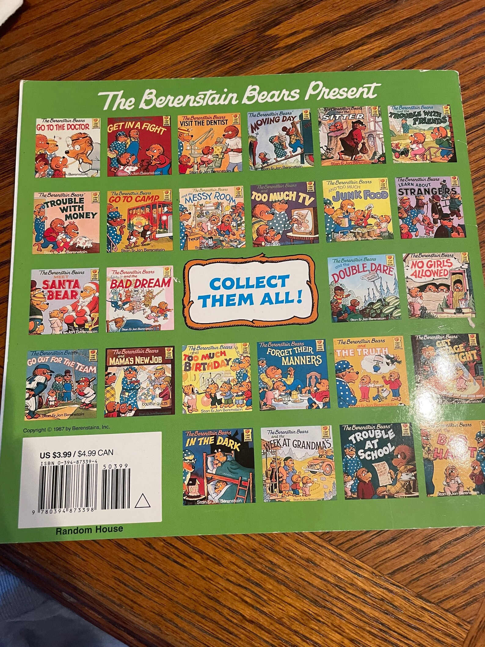 The Berenstain Bears and the Trouble With Friends by Stan & Jan ...