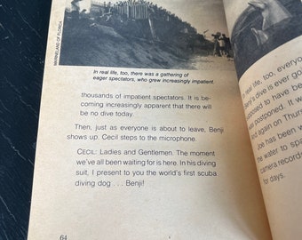 Benji Takes a Dive at Marineland by Rita Golden Gelman/ Paperback/ Vintage  1981/ Children’s Book/ Nostalgic Gift