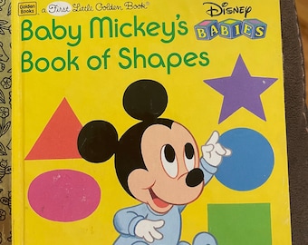 Disney Babies Baby Mickeys Book of Shapes First Little Golden Book