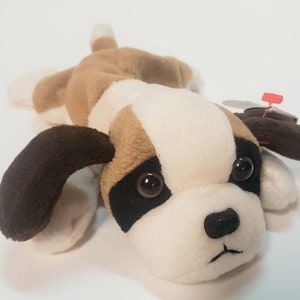 Ty Beanie Baby Bernie th St Bernard/Vintage 1996 Ty Beanie Baby Plush St Bernard Dog/Nostalgic Gift/Collectible Toy/Baby Shower Gift