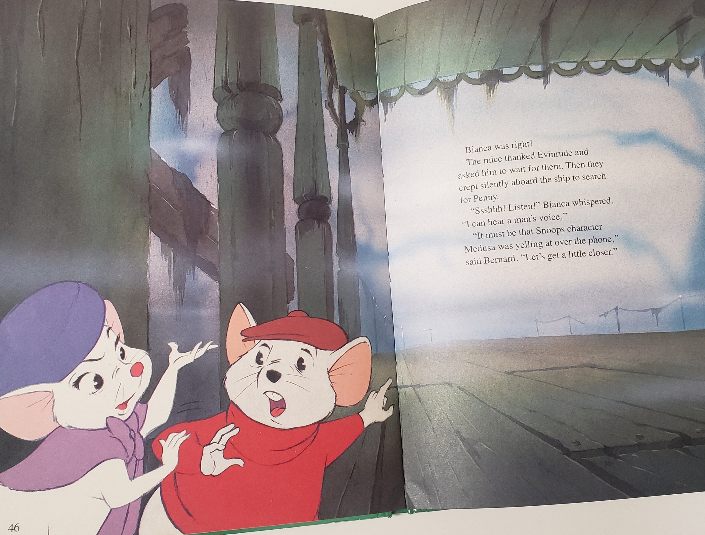 Walt Disney's the Rescuers/vintage 1989 Twin Books Storybook