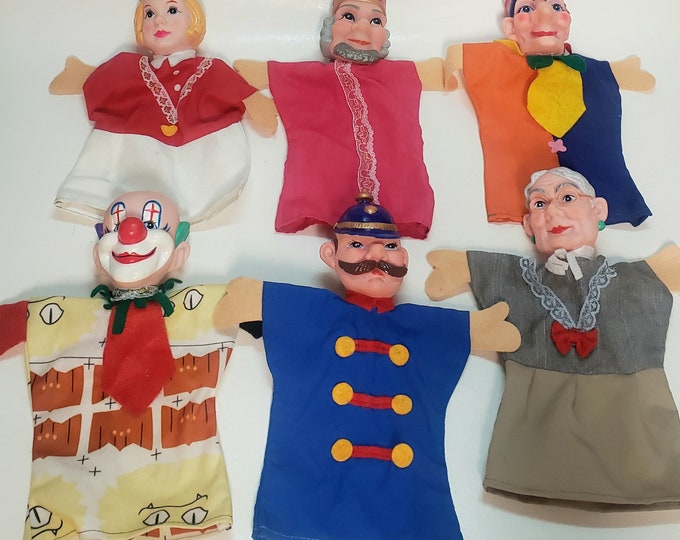 Mr. Rogers Neighborhood Hand Puppets Set of 8 PBS Theatre 10.5 Etsy