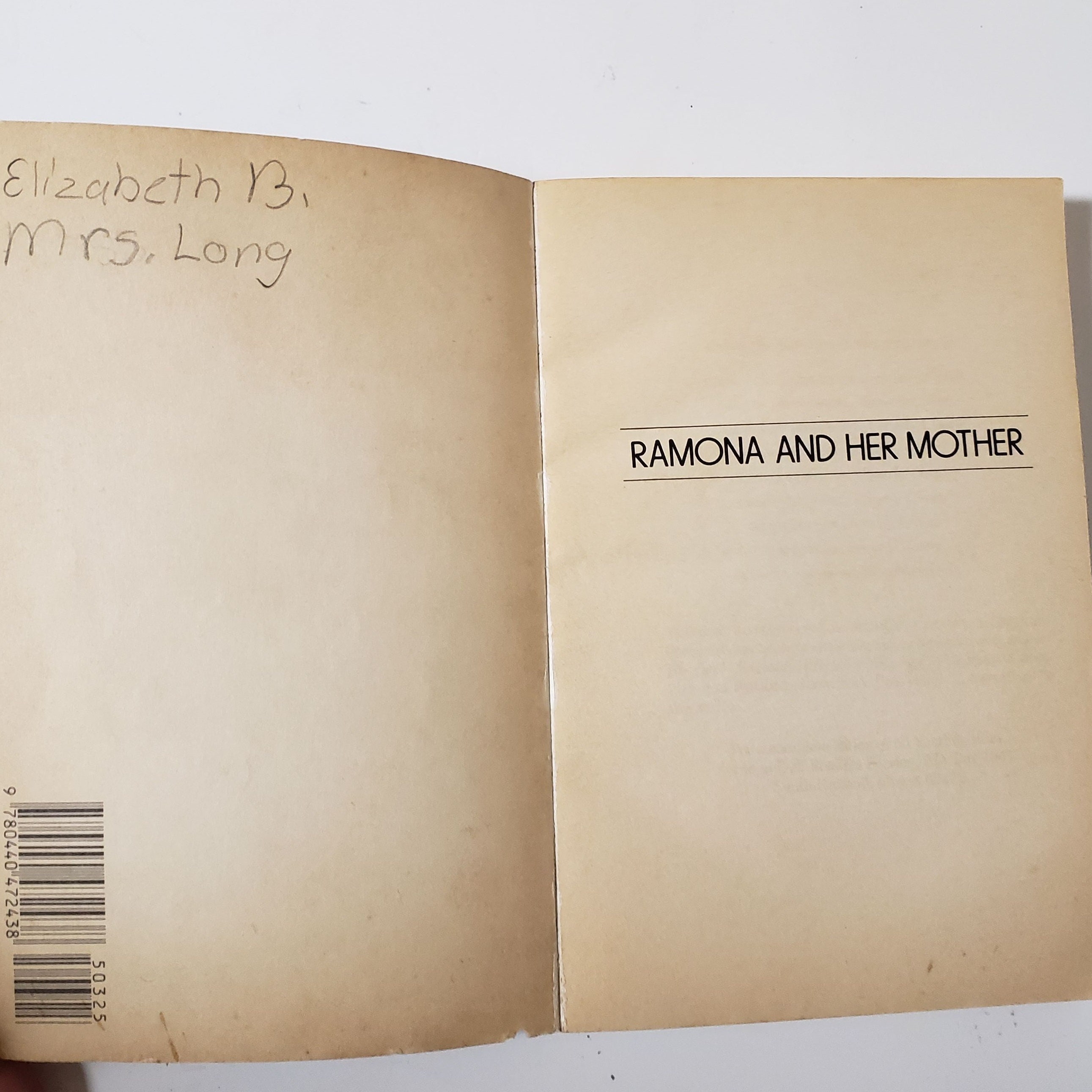 Ramona and Her Mother by Beverly Cleary/vintage 1979 Dell Yearling ...