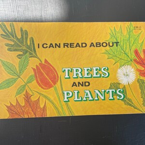 I Can Read About Trees and Plants Troll Associates Paperback / Vintage 1975/ Children’s Book/ Nostalgic Gift