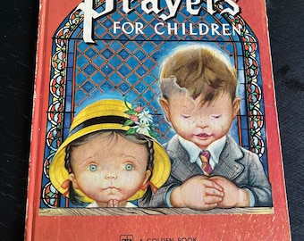 Prayers For Children by Eloise Wilkin/ Large Golden Book/ Vintage 1974/ Children’s Book/ Nostalgic Gift/ Nursery Decor