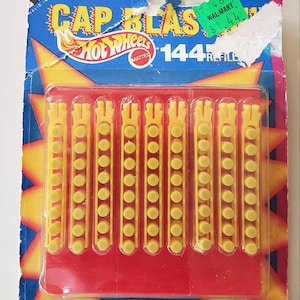 Hot Wheels Cap Blasters Cap Refills/Vintage 1991 Mattel Hot Wheels Cap Blaster Cars Refill/New Old Stock/Unopened Package/Retro 90s Toys