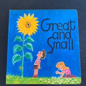 Great and Small/ Board Book/ Vintage 1978/ Children’s Book/ Nostalgic Gift