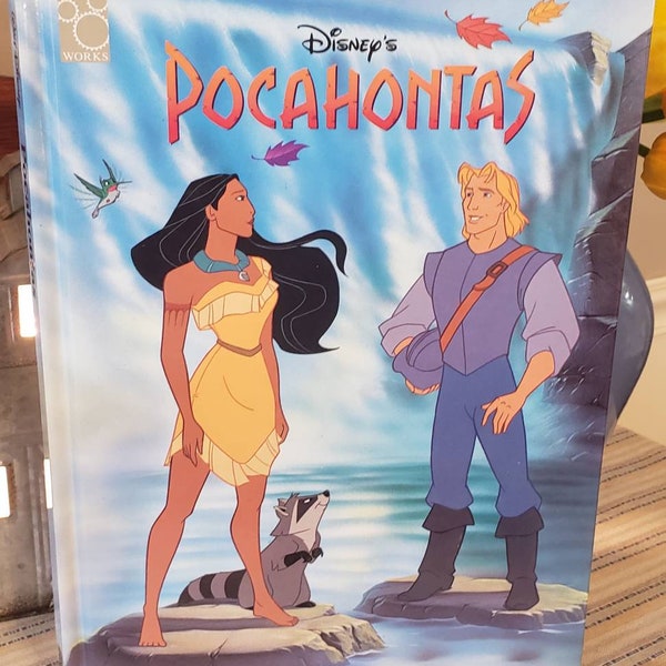 Disney's Pocahontas Storybook/Vintage 1995 Childrens Book/Disney Princess Pocahontas/Native American History/Nostalgic Gift